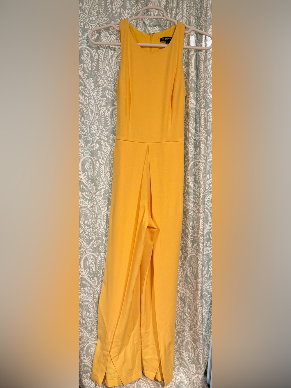 INC International Concepts Mustard Yellow Jumpsuit